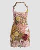 Oscar de la Renta Women's Floral-Embroidered Halter Cocktail Dress - 1