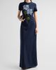 Oscar de la Renta Women's Floral Beaded Chine Embroidered Caftan - 2