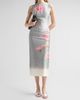 Oscar de la Renta Women's Floral Cotton-Blend Mikado Sheath Midi Dress - 2