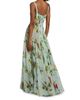 Oscar de la Renta Women's Floral Silk Gazar A-Line Gown - 5