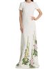 Oscar de la Renta Women's Foxglove-Embroidered Caftan - 2