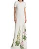 Oscar de la Renta Women's Foxglove-Embroidered Caftan - 3