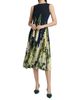 Oscar de la Renta Women's Foxglove-Print Pleated Midi-Dress - 2