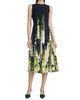Oscar de la Renta Women's Foxglove-Print Pleated Midi-Dress - 3