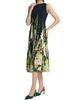 Oscar de la Renta Women's Foxglove-Print Pleated Midi-Dress - 4