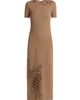 Oscar de la Renta Women's Foxgloves-Embroidered Knit Maxi Dress - 1