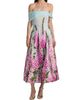 Oscar de la Renta Women's Foxgloves-Embroidered Organza Off-the-Shoulder Dress - 3
