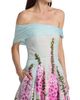 Oscar de la Renta Women's Foxgloves-Embroidered Organza Off-the-Shoulder Dress - 6