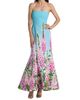 Oscar de la Renta Women's Foxgloves-Print Ombré Faille Strapless Gown - 3