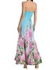 Oscar de la Renta Women's Foxgloves-Print Ombré Faille Strapless Gown - 5