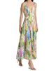 Oscar de la Renta Women's Foxgloves-Print Stretch-Cotton Poplin Maxi Dress - 2