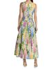 Oscar de la Renta Women's Foxgloves-Print Stretch-Cotton Poplin Maxi Dress - 5