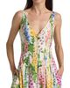 Oscar de la Renta Women's Foxgloves-Print Stretch-Cotton Poplin Maxi Dress - 6