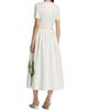 Oscar de la Renta Women's Foxgloves & Dandelion Stretch-Cotton Poplin Midi-Dress - 5