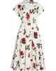 Oscar de la Renta Women's Hibiscus Cotton Poplin Belted Midi-Shirtdress - 1
