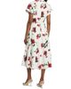Oscar de la Renta Women's Hibiscus Cotton Poplin Belted Midi-Shirtdress - 5