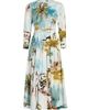 Oscar de la Renta Women's Landscape-Print Cotton Poplin Midi-Shirtdress - 1