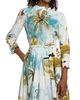Oscar de la Renta Women's Landscape-Print Cotton Poplin Midi-Shirtdress - 6