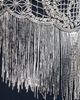 Oscar de la Renta Women's Metallic Lace Illusion Cape Gown - 7