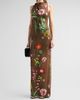 Oscar de la Renta Women's Mixed Botanical Jersey Day Dress - 4