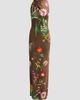 Oscar de la Renta Women's Mixed Botanical Jersey Day Dress - 6