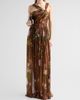 Oscar de la Renta Women's Mixed Botanical Silk Chiffon Gown - 2