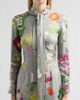 Oscar de la Renta Women's Mixed Botanical Silk Long-Sleeve Midi Dress - 5