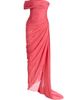 Oscar de la Renta Women's Off-The-Shoulder Draped Silk Chiffon Gown - 1
