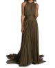 Oscar de la Renta Women's Open-Sleeve Silk Chiffon Capelet & Gown - 6