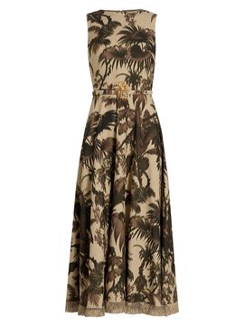 sachin and babi light blue dress Oscar de la Renta Crystal-Embellished Hydrangea Column Gown