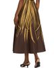 Oscar de la Renta Women's Palm Print A-Line Midi-Skirt - 5
