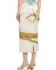 Oscar de la Renta Women's Palm Tree-Print Satin Pencil Midi-Skirt - 5