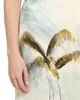 Oscar de la Renta Women's Palm Tree-Print Satin Pencil Midi-Skirt - 6
