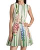 Oscar de la Renta Women's Pleated Foxgloves-Print Minidress - 3