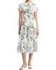 Oscar de la Renta Women's Porcelain Flowers Embroidered Day Midi-Dress - 2