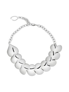 Oscar de la Renta Women's Silvertone Heart Choker