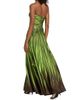 Oscar de la Renta Women's Strapless Palm Print Silk Cut-Out Gown - 5