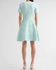 Oscar de la Renta Women's Tonal Hibiscus Circle Artwork Knit Dress - 3