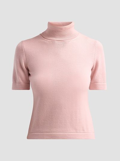 Oscar de la Renta Women's Turtleneck Wool Top