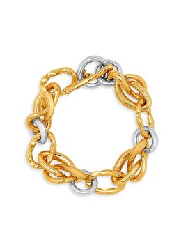 Oscar de la Renta Women's Twisted Knot 24K-Gold-Plated Bracelet