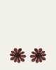 Oscar de la Renta Woven Raffia Flower Clip-On Earrings - 1