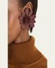 Oscar de la Renta Woven Raffia Flower Clip-On Earrings - 2