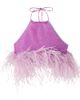 Oseree Kids Oséree Kids Lumière Plumage feather-trimmed top - 1