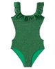 Oseree Kids Oséree Kids Lumière ruffled lamé swimsuit - 1