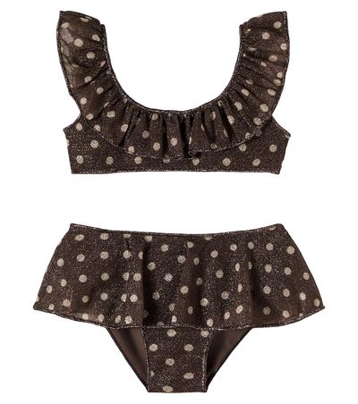 Oseree Kids Oséree Kids Osemini Lumière polka-dot ruffled bikini