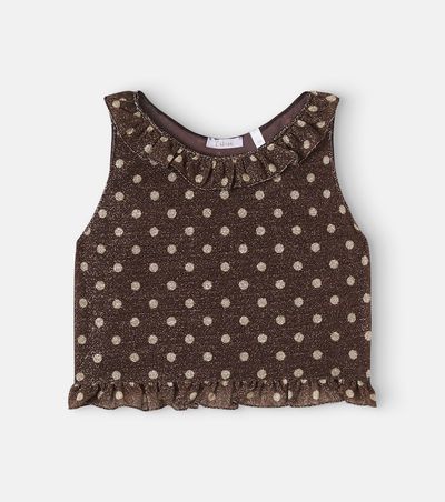 Oseree Kids Oséree Kids Osemini Lumière polka-dot ruffled top