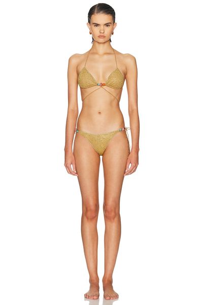 Oseree Oseree Lumiere Beads Micro Bikini Set