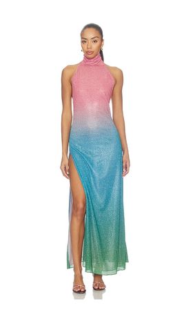 Oseree Oseree Lumiere Candy Turtleneck Dress