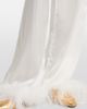 Oseree OsÃ©ree Bridal feather-trimmed satin wide-leg pants - 4