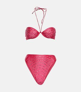 Oseree Oséree Gem embellished bikini set